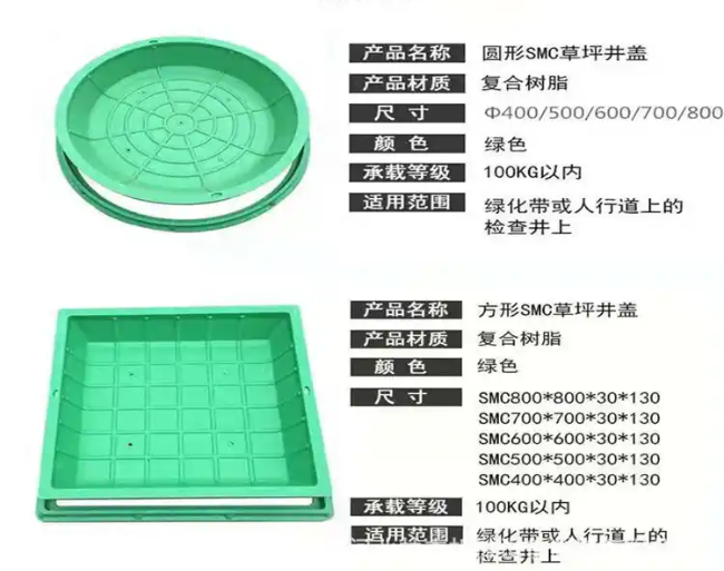 轵城镇树脂复合种植井盖展示